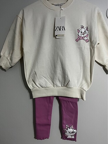 Zara kız çocuk taytlı takım