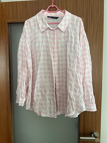 Zara Zara pötikareli oversize gömlek