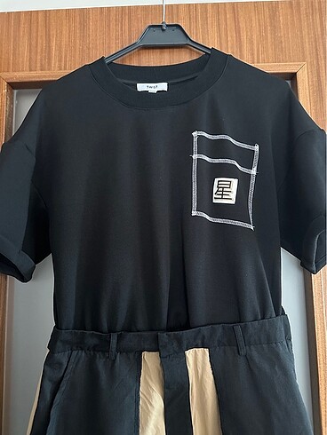 38 Beden çeşitli Renk Twist colorblock elbise