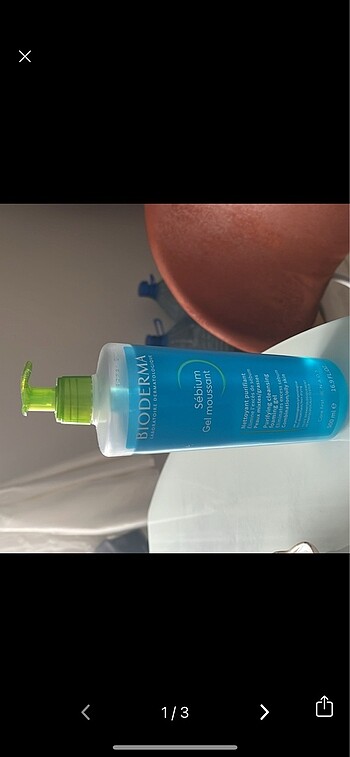 xs Beden Bioderma yüz temizleme jeli