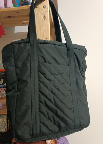 Siyah kapitone çanta - Görsel 7