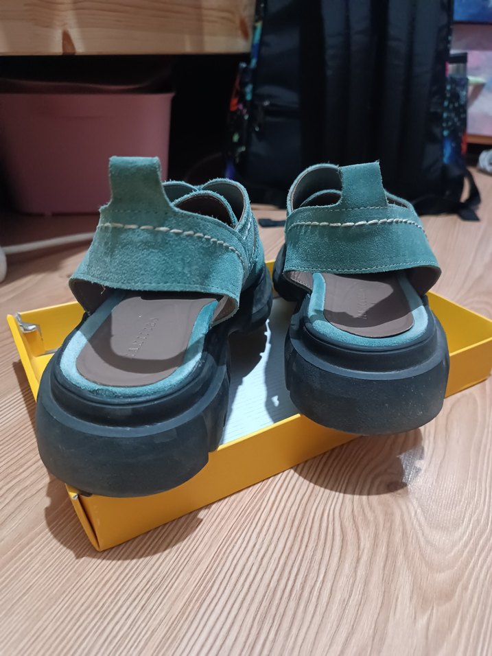 süet sandalet - Görsel 3