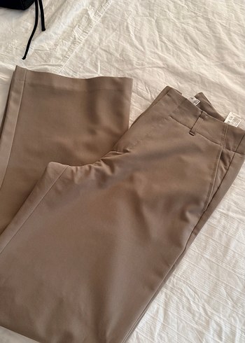 Bej Kadın Kumaş Pantolon