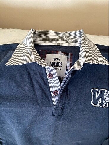 Wenice Çok iyi durumda erkek çocuk polo yaka uzun kollu tshirt