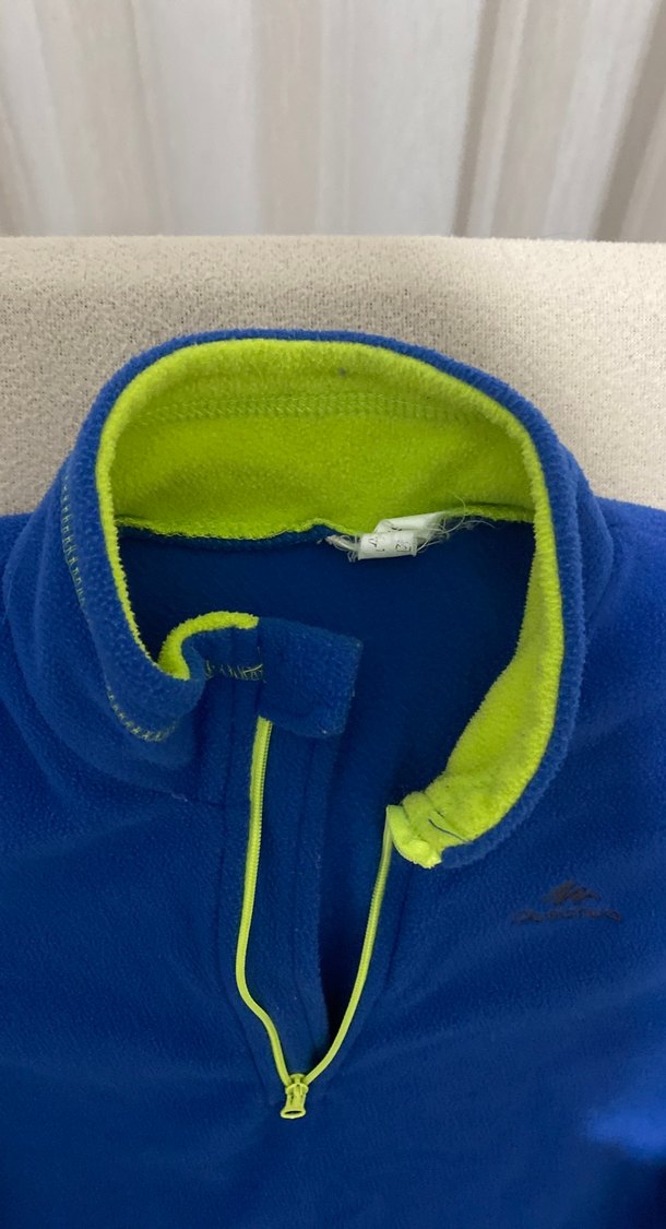Mavi Fermuarlı Erkek çocuk Sweatshirt decathlon - Görsel 2