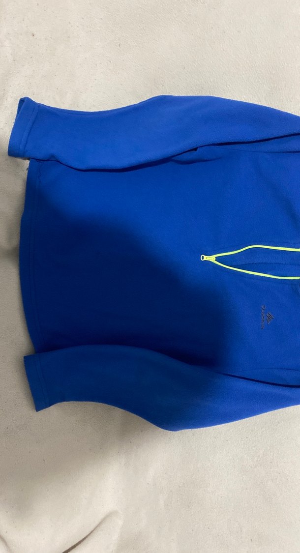 Mavi Fermuarlı Erkek çocuk Sweatshirt decathlon - Görsel 4