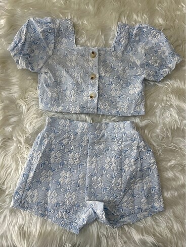 Balon Kollu Crop Takım - Görsel 2