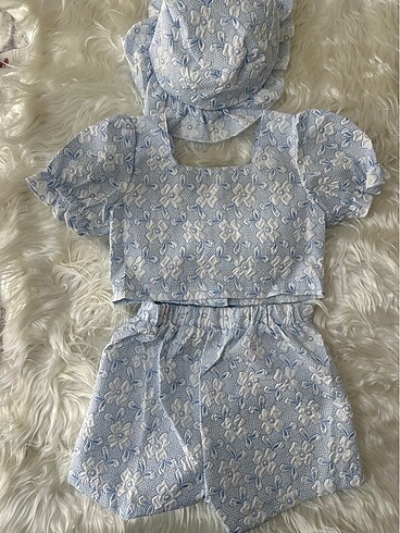 Balon Kollu Crop Takım - Görsel 3