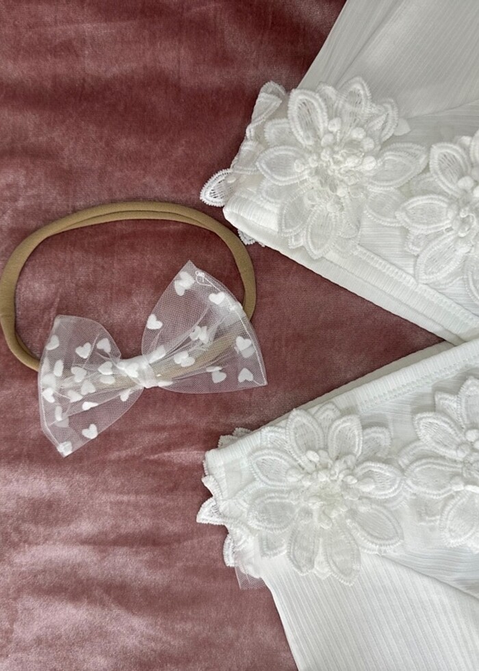 3D Çiçek İşlemeli Tütü Tulum ???? - Görsel 2