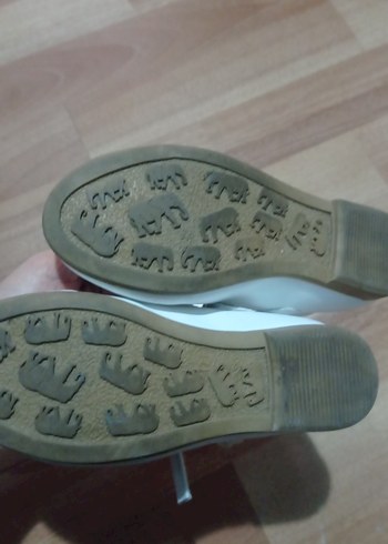 Kız Çocuk Beyaz Fiyonk Detaylı Babet - Görsel 4