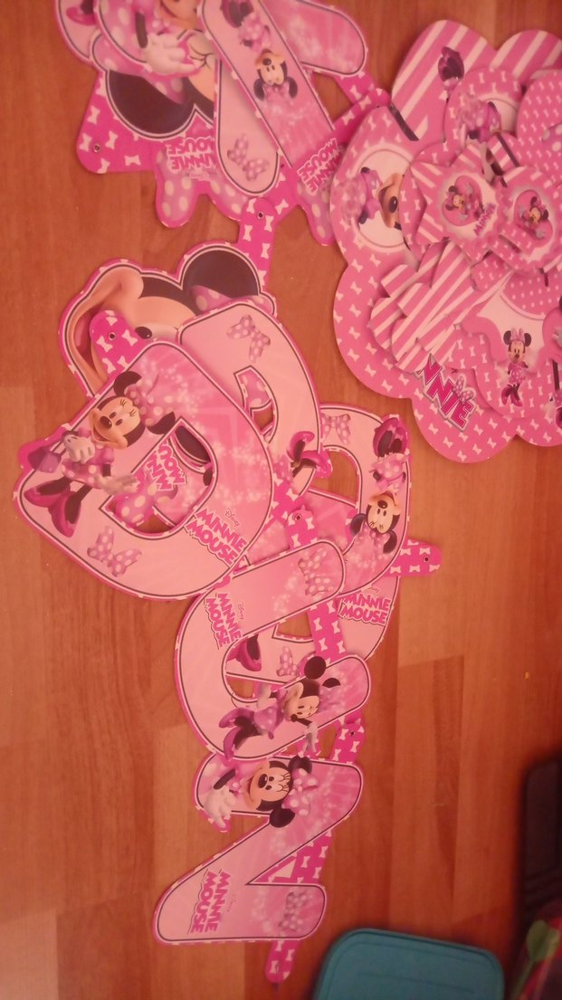 Pembe Minnie Mouse Parti Süsleri - Görsel 3