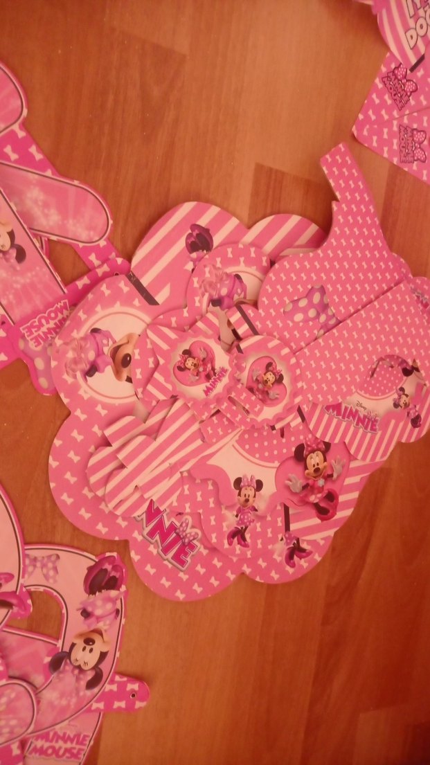 Pembe Minnie Mouse Parti Süsleri - Görsel 4