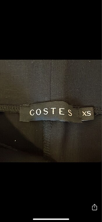 xs Beden siyah Renk Costes XS yeni tayt