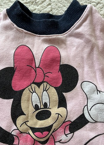 Diğer Pembe Minnie Mouse Desenli Bebek Takımı