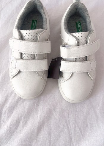 Benetton Gri Detaylı Beyaz Çocuk Spor Ayakkabı - Görsel 3