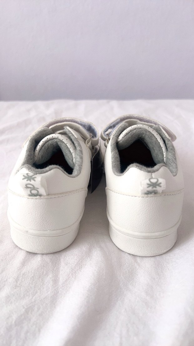 Benetton Gri Detaylı Beyaz Çocuk Spor Ayakkabı - Görsel 5