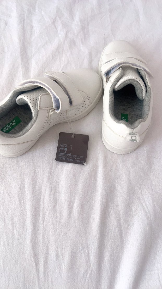 Benetton Gri Detaylı Beyaz Çocuk Spor Ayakkabı - Görsel 4