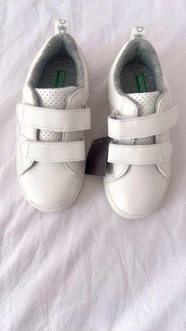 Benetton Gri Detaylı Beyaz Çocuk Spor Ayakkabı - Görsel 3