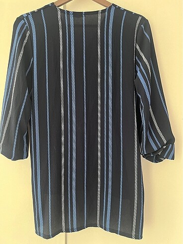 Kruvaze yaka kadın bluz - Görsel 2