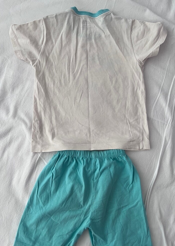 Hello baby 2 Li  erkek bebek şortlu takım - Görsel 2