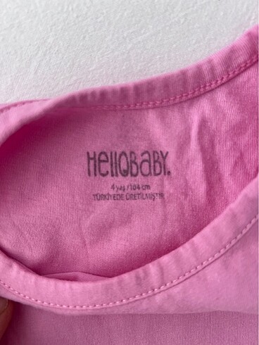 4 Yaş Beden pembe Renk Hello baby kız çocuk tulum