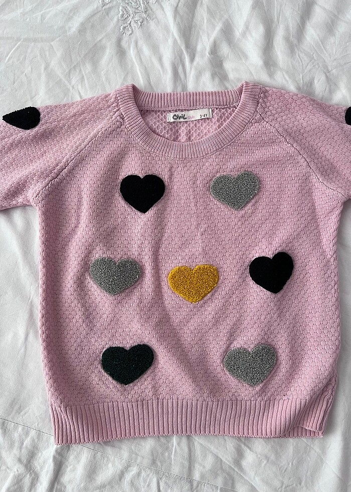 Civil kız çocuk ince kazak - Görsel 2