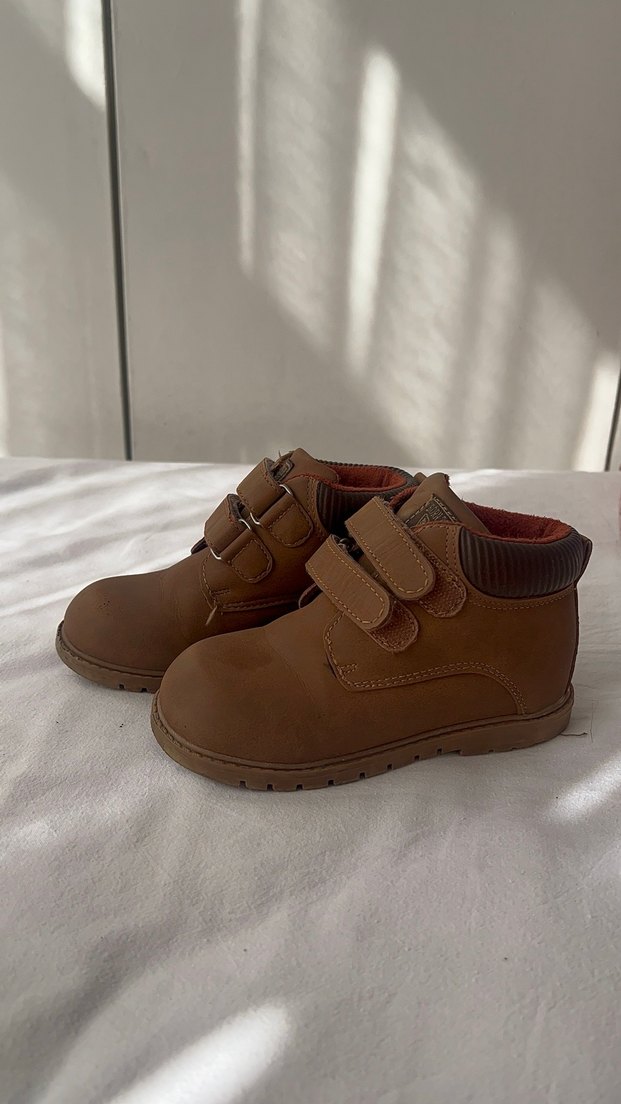 LC Waikiki Kahverengi Kemerli Deri Erkek Çocuk Botu - Görsel 2