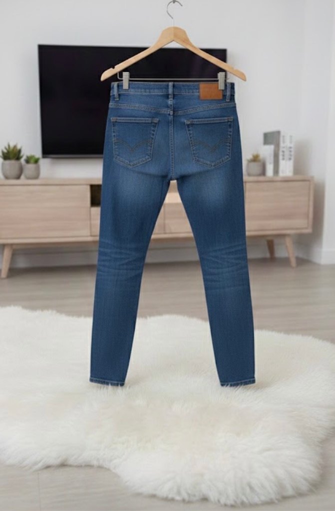 Erkek Lacivert Midi Kot Pantolon - Görsel 2