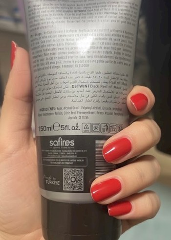 Ostwint Siyah Maske Soyulabilir Derin Temizlik 150ml - Görsel 3