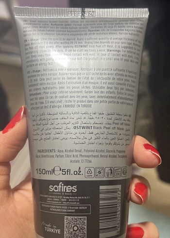 Farmasi Ostwint Siyah Maske Soyulabilir Derin Temizlik 150ml