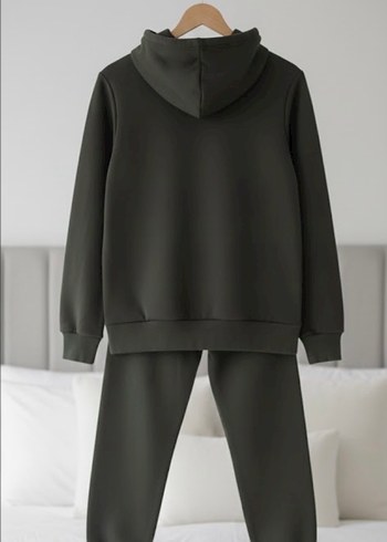 Nike Siyah Kapüşonlu Sweatshirt ve Eşofman Altı - Görsel 4