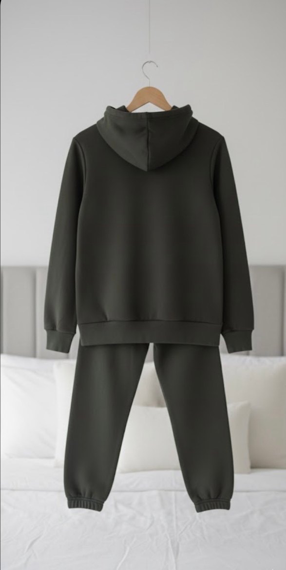 Nike Siyah Kapüşonlu Sweatshirt ve Eşofman Altı - Görsel 4