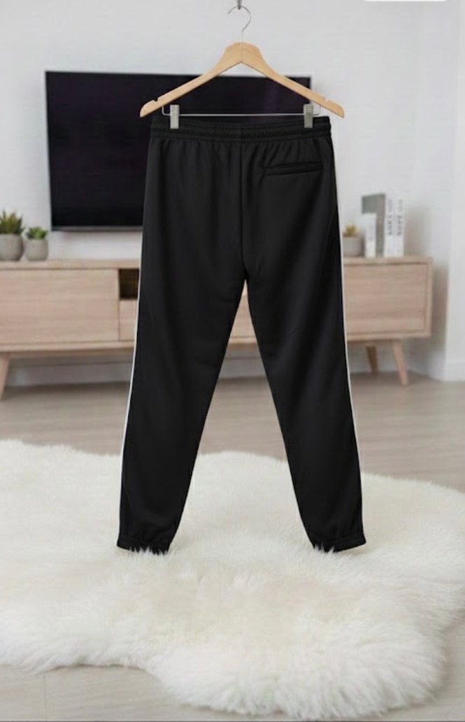 Erkek Siyah Adidas Fermuarlı Eşofman Altı - Görsel 2