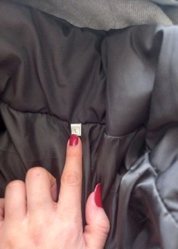 Gri, Fermuarlı, Mont,hamileler icinde uygundur - Görsel 5