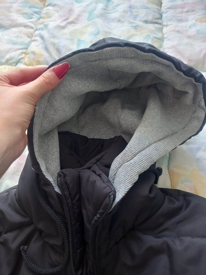 Gri, Fermuarlı, Mont,hamileler icinde uygundur - Görsel 3