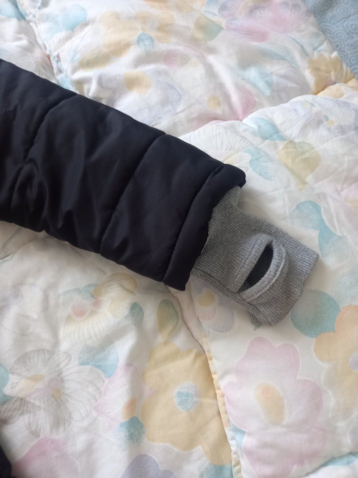 Gri, Fermuarlı, Mont,hamileler icinde uygundur - Görsel 2