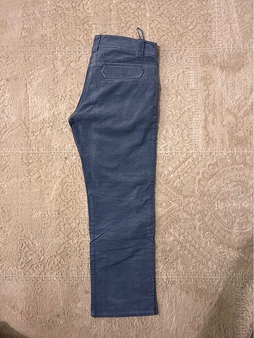 Mango mavi kadife pantolon 36 - Görsel 2