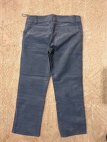 Mango mavi kadife pantolon 36 - Görsel 4