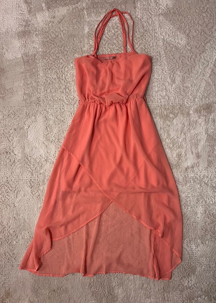 Koton 34 açık pembe parti elbisesi - Görsel 2