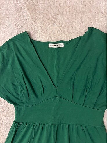 Winmax M yeşil penye elbise - Görsel 2