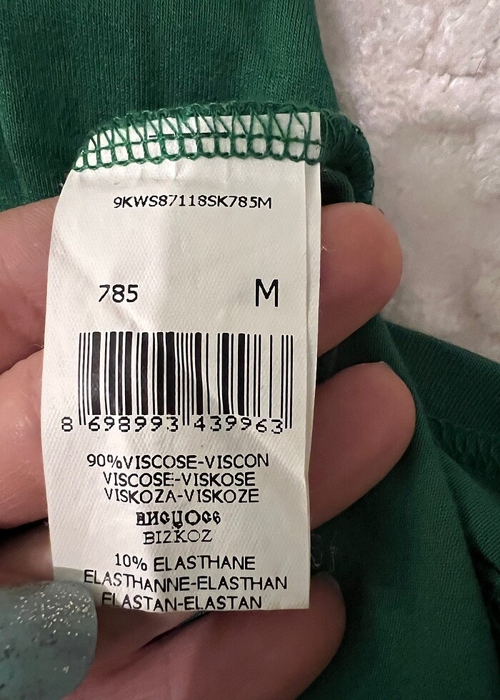 Winmax M yeşil penye elbise - Görsel 3