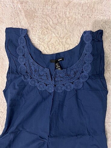 H&M lacivert S elbise - Görsel 2