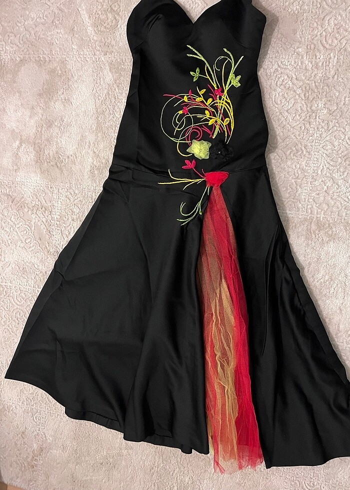 Özel tasarım 34 Siyah abiye - Görsel 3