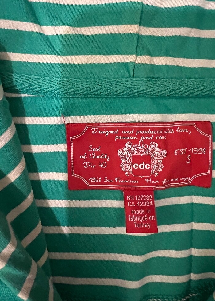 Edc yeşil s sweatshirt - Görsel 3