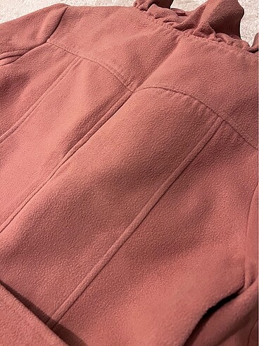 Koton 34 pembe kaşe mont - Görsel 8