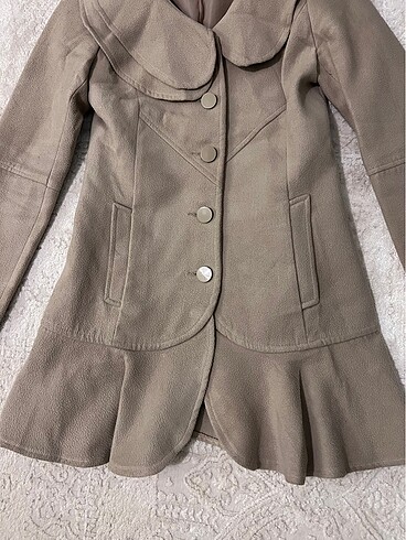 Koton 34 bej kaşe kaban - Görsel 9