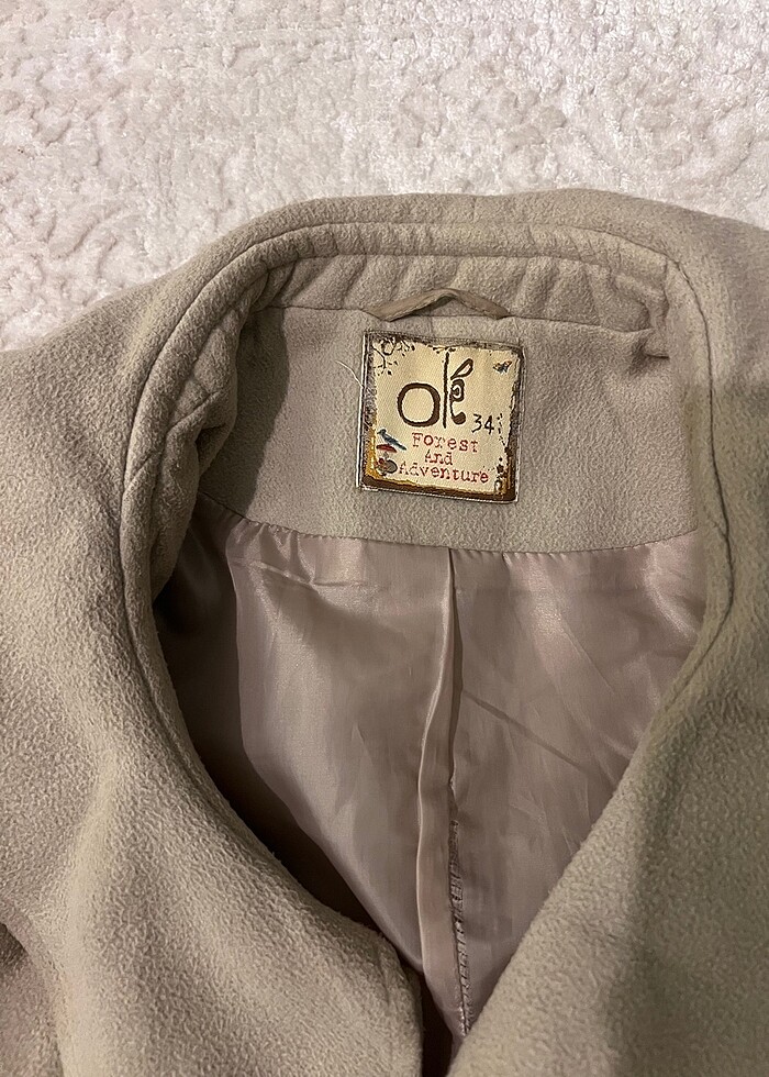 Koton 34 bej kaşe kaban - Görsel 2