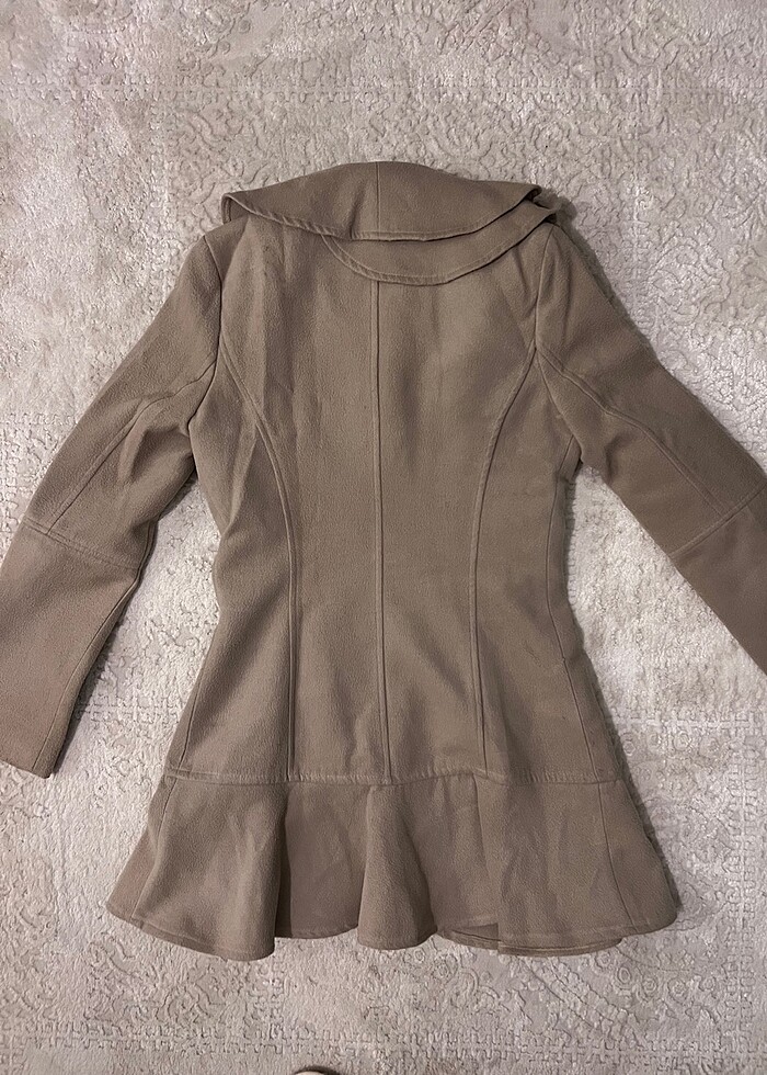 Koton 34 bej kaşe kaban - Görsel 5