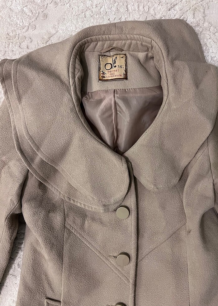 Koton 34 bej kaşe kaban - Görsel 3