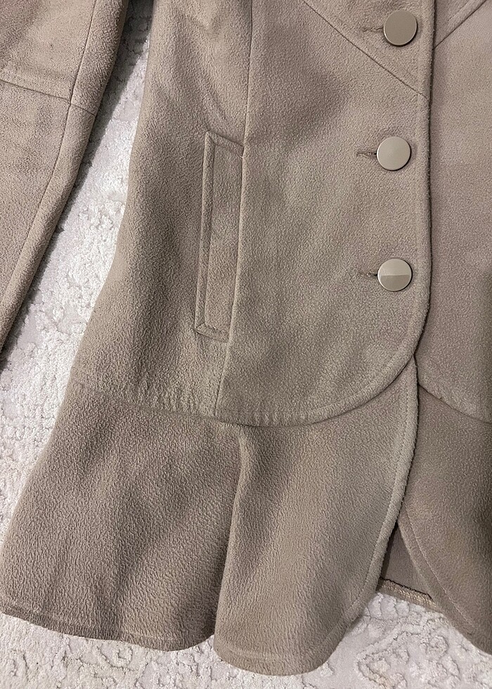 Koton 34 bej kaşe kaban - Görsel 4